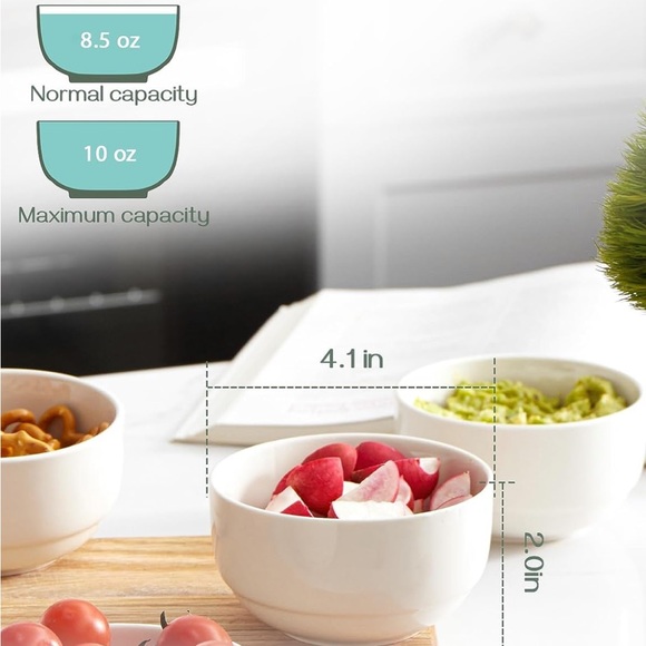 Dowan small bowls set of four. DOWAN 10 OZ Small Bowls Set of 4. - Picture 2 of 7